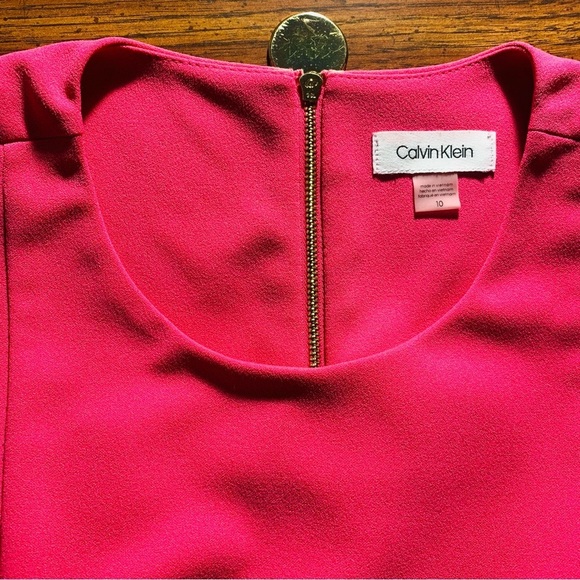 Calvin Klein Elegant Pink Sleeveless Dress SZ 10 - Picture 6 of 7